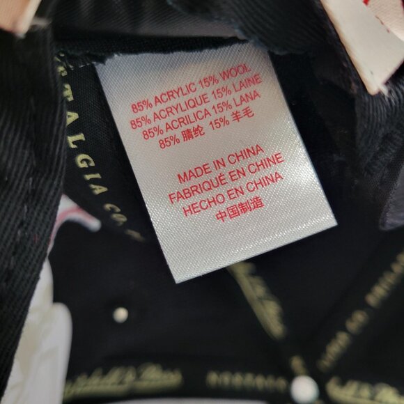 Chicago Bulls Hat Cap Snap Back Mitchell & Ness NBA Basketball Script Mens OS - Picture 9 of 11